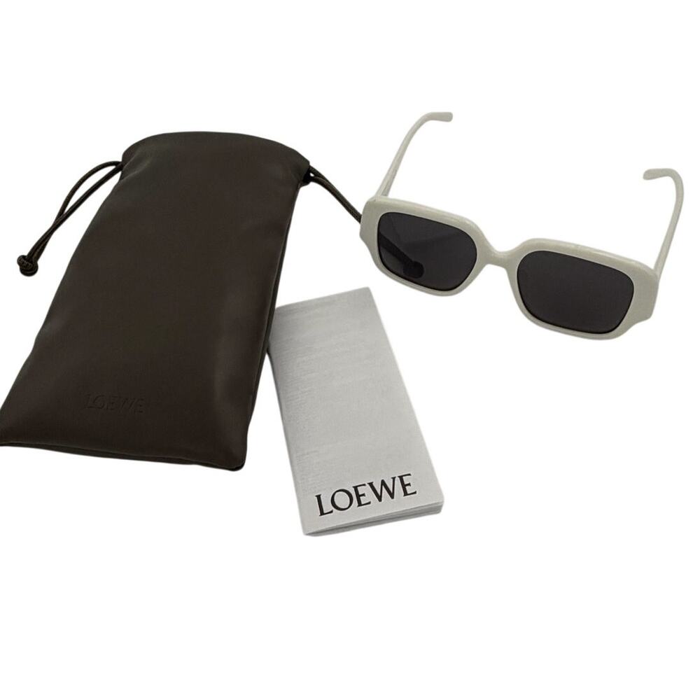 Loewe Rectangular Sunglasses-White NWT - image 1